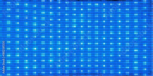 Seamless blue digital mosaic pattern texture wallpaper with subtle glow