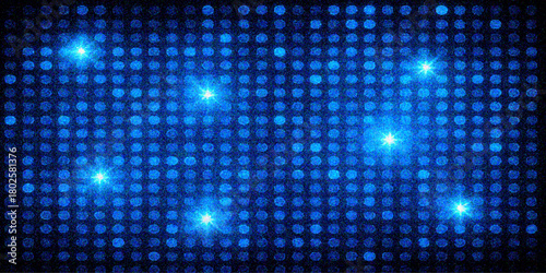 Abstract dark blue background with glowing colorful circles, pattern, and futuristic light design textureAbstract dark blue background with glowing colorful circles, pattern, and futuristic light desi