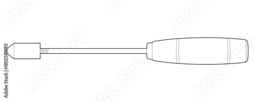 This vector illustration features a beekeeper's tool, isolated on a white background. Perfect for agricultural or beekeeping-related projects.