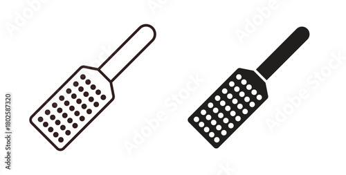Microplane grater icon concept. Glyph vector illustration isolated. Simple solid style.