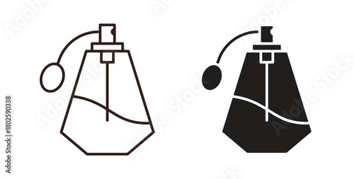 Parfum icon concept. Glyph vector illustration isolated. Simple solid style.