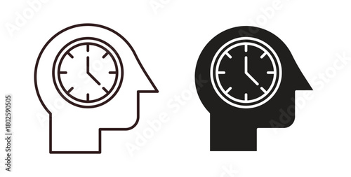 Patience icon concept. Glyph vector illustration isolated. Simple solid style.