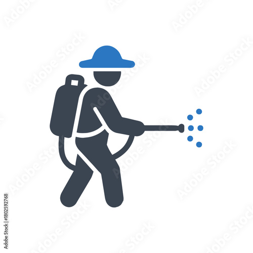 Farmer Spraying Pesticide icon