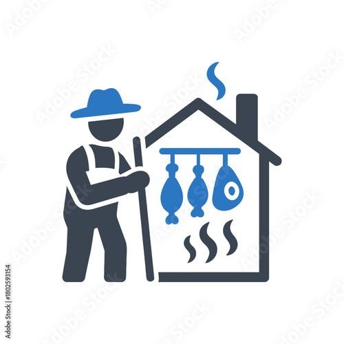 Farmer Smoking Fish icon