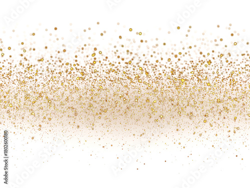 Golden Glitter Confetti Sparkling Texture Overlay Effect for Festive Decoration or Abstract Background Design Celebration Luxury Shine Dust Particles for Graphic Design Element