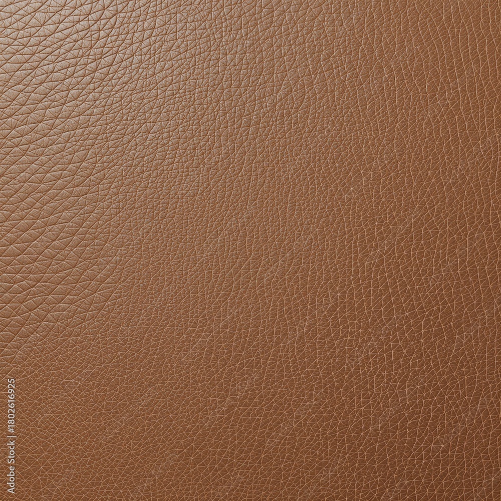 Fototapeta premium Elegant brown leather surface showcasing textured patterns and warm hues for design inspiration