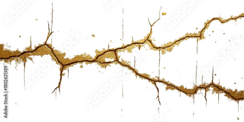 Abstract background of broken glass texture resembling a tree branch cracked across a concrete wall in winter