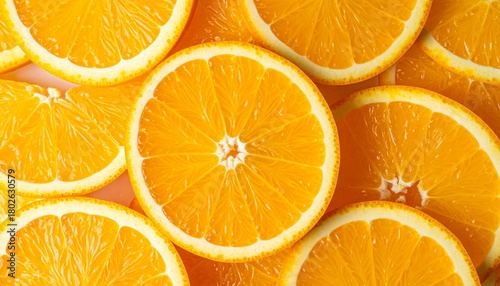 close up of fresh orange slices showing juicy texture and bright citrus color