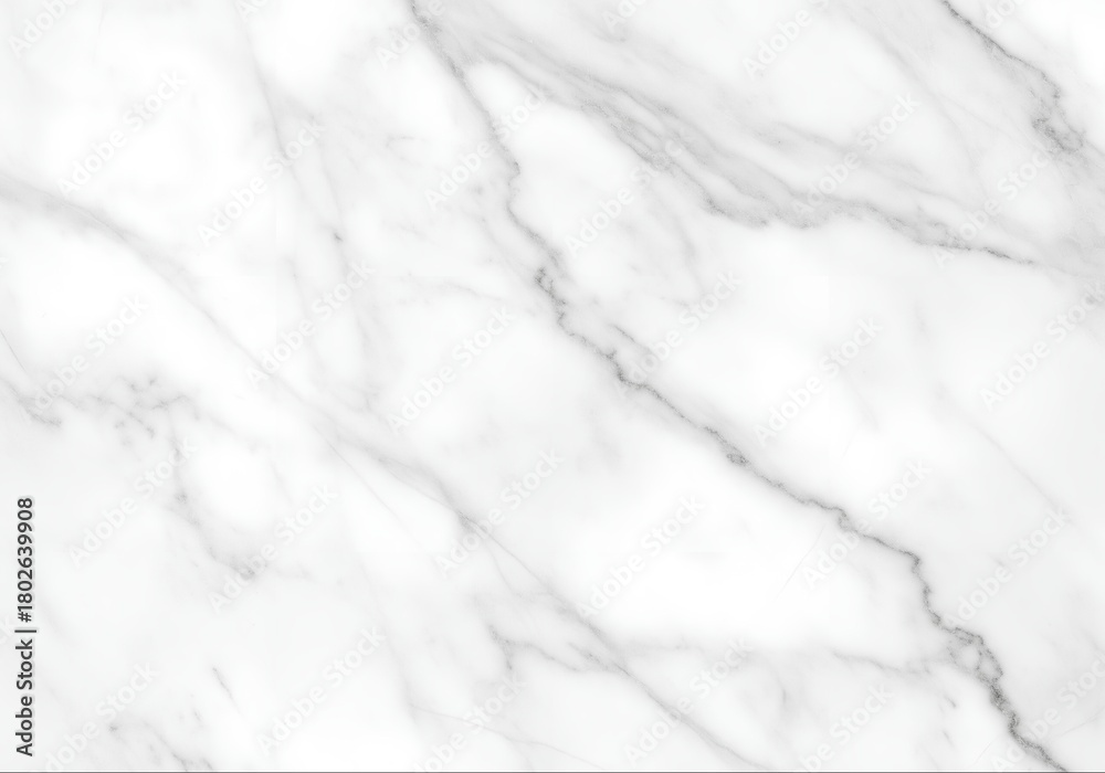 Fototapeta premium Abstract white marble texture with thin grey veins. Perfect background for decoration, wall and floor finishing.