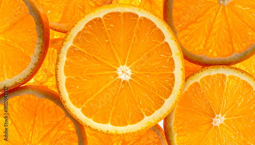 close up of fresh orange slices showing juicy texture and bright citrus color