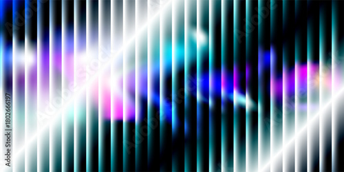 Vertical stripes with abstract light effects Vector