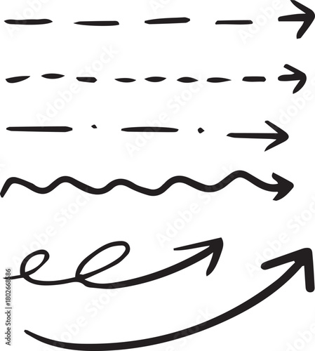 Hand drawn arrow collection

