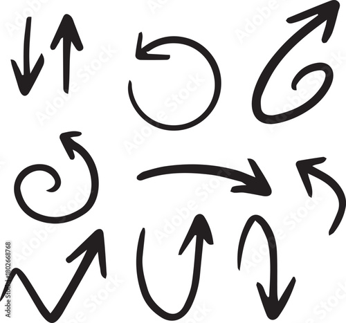 Hand drawn arrow collection
