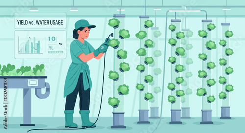 Cultivating a sustainable future: Vertical farming and water efficiency management