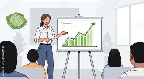 Visual Presentation on Sustainable Agriculture Trends for Engaged Audience