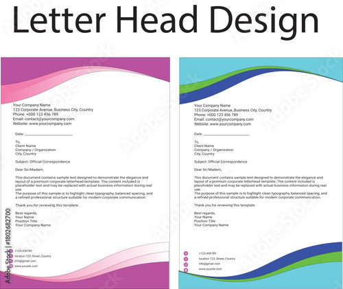 Smart Letter Head design