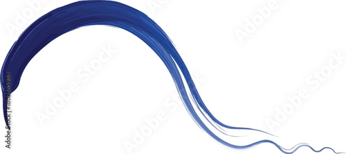 Stylized Swoosh Brushstroke – Abstract Gradient Motion Art for Logos, Branding & Digital Design