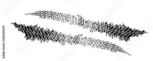 Tire tread marks, wheel textures, tire marks - car racing, motocross, drift, rally, off-road and others. Vector black isolated texture in grunge