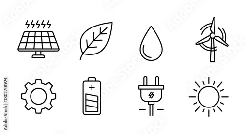 ecology icon. climate change symbol.