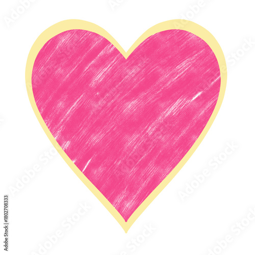 Cute Hand-Drawn Heart Icon no background png
