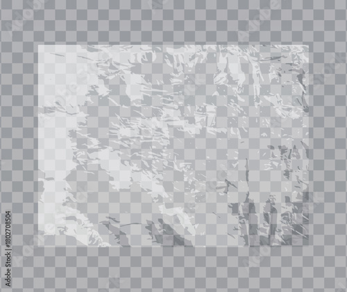 Glossy Transparent Cellophane Vector Foil