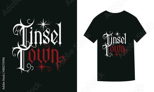 marry cristmas typography lettering design vector template