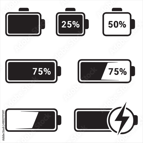 battery charging icon design 
