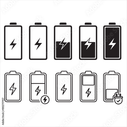 battery charging icon design 