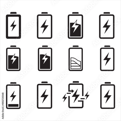 battery charging icon design 