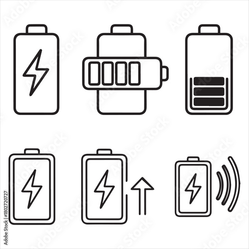 battery charging icon design 