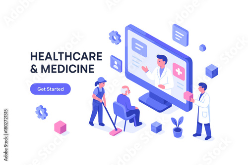 Isometric medical consultation: telehealth solutions and healthcare professionals interaction