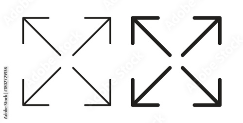 Full size icon flat vector illustration. Black Thin Line Icon Emblem Concept