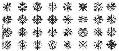 Festive snowflakes bring elegant winter joy to your designs. Perfect for holiday promotions and seasonal greetings.