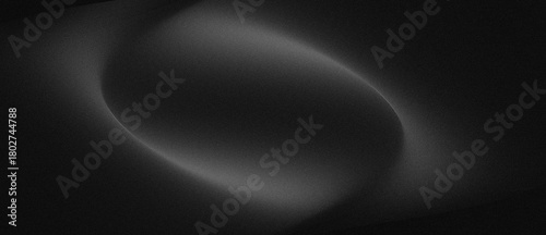 Dark, grainy background with black and white abstract shape; noise texture poster header cover wallpaper design.