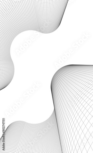 Modern building. Architectural background 3D illustration