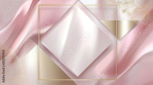 Elegant Abstract Background with Diamond Shape and Soft Textures