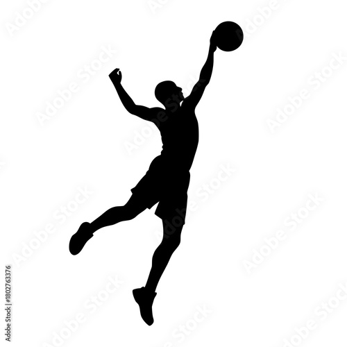 Basketball player silhouette