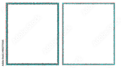 Geometric Square Designs Abstract Composition of Rectangular Frames with Border Details for Creative Projects