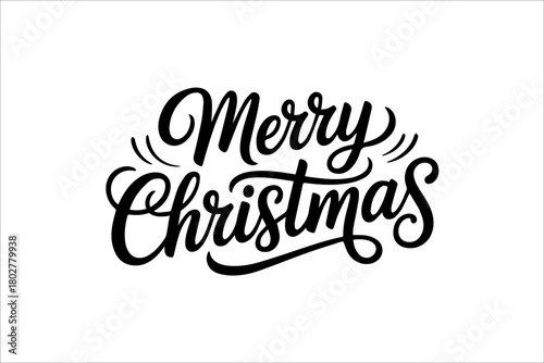 Merry Christmas typography