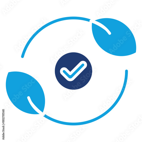 Reuse Flat Blue Icon