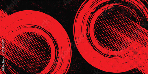 Red and black gradient dots. abstract eps 10.