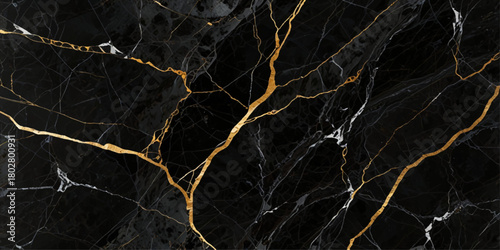 Black and gold marble floor wall texture background. Luxury golden black marble design for wedding invitation card, cover, packaging , fashion vector template  Natural black marble texture 