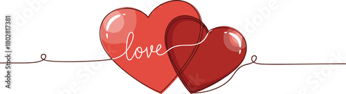 Two Hearts Intertwined A Symbol of Love and Connection for Valentine's Day