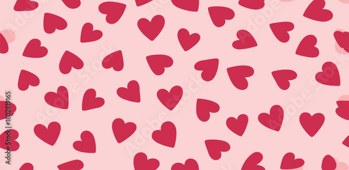 Romantic Pink Heart Pattern A Sweet and Charming Background Design for Love and Affection