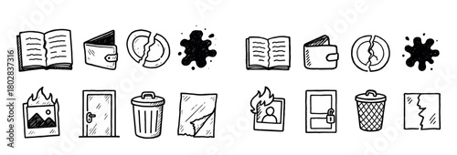 Hand-Drawn Guilt Icons