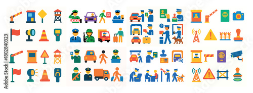 Icons of border security and control