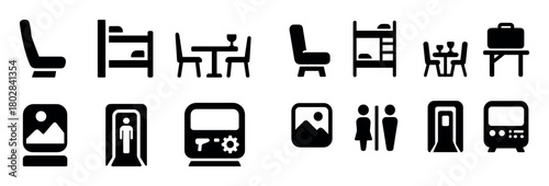 Train Interior Icons