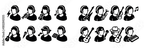 Isometric Music Icons