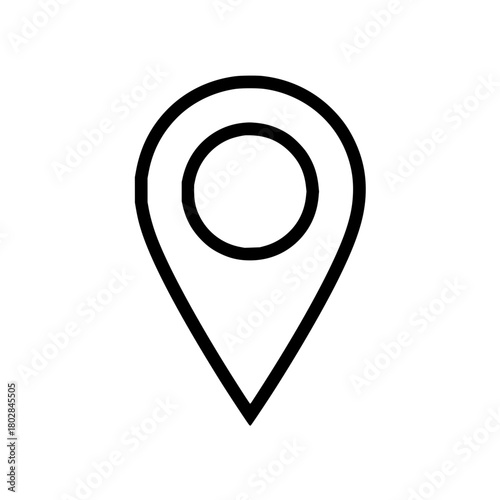 Location pin map marker pointer gps navigation destination position travel symbol icon graphic vector design