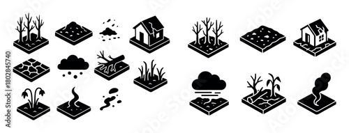 Forest Fire Icons
